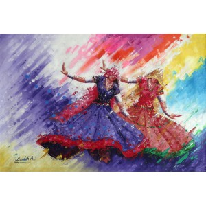 Bandah Ali, 24 x 36 Inch, Acrylic on Canvas, Figurative-Painting, AC-BNA-024